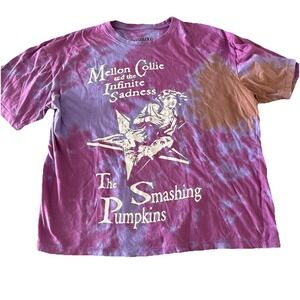 Smashing Pumpkins Mellon Collie Infinite Sadness Tie Dye Rock T- Shirt Medium